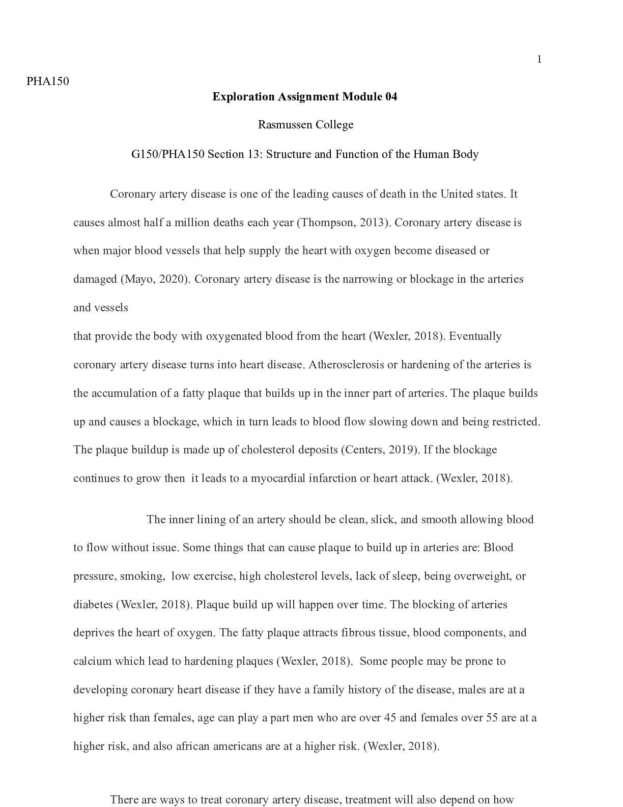 Preview image of Exploration  Assignment  Module  04.docx  1  PHA150  Exploration Assignment Module 04  Ras document